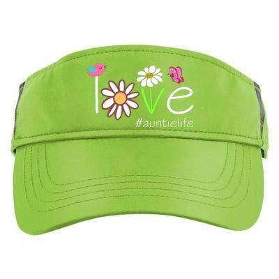 Love Auntie Life Cute Matching Family Adult Drive Performance Visor