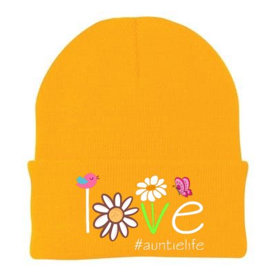 Love Auntie Life Cute Matching Family Knit Cap Winter Beanie