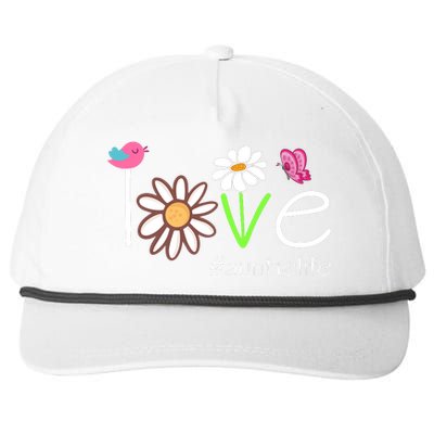 Love Auntie Life Cute Matching Family Snapback Five-Panel Rope Hat