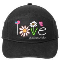 Love Auntie Life Cute Matching Family 7-Panel Snapback Hat