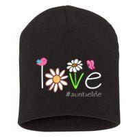 Love Auntie Life Cute Matching Family Short Acrylic Beanie