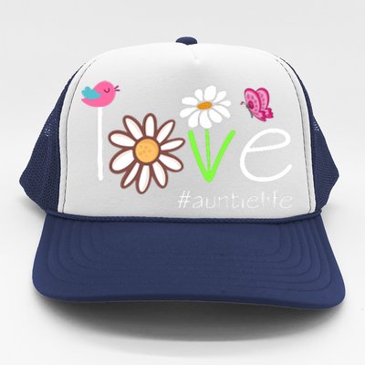 Love Auntie Life Cute Matching Family Trucker Hat