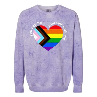 Lgbtq Ally Colorblast Crewneck Sweatshirt