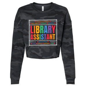 Librarian Assistant Library Cropped Pullover Crew