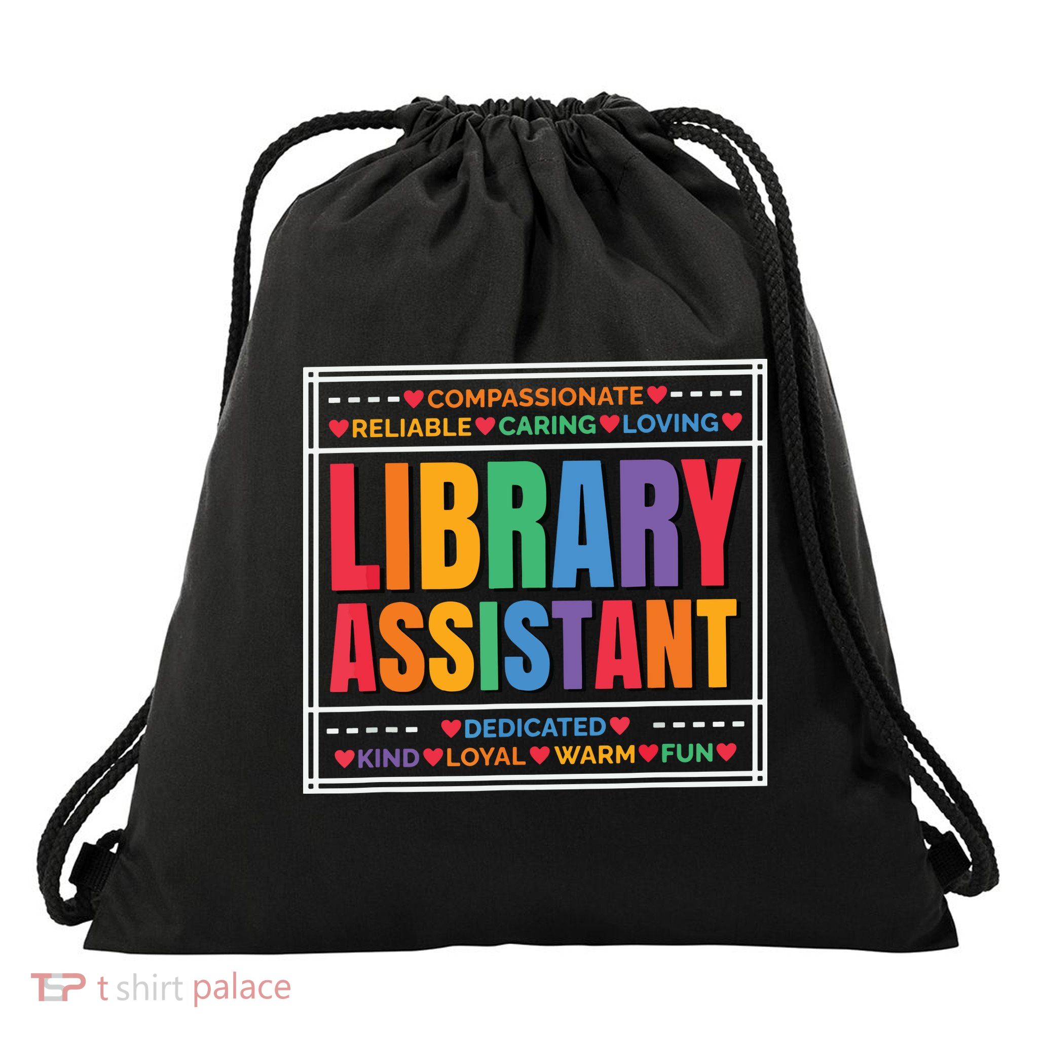 Librarian Assistant Library Drawstring Bag