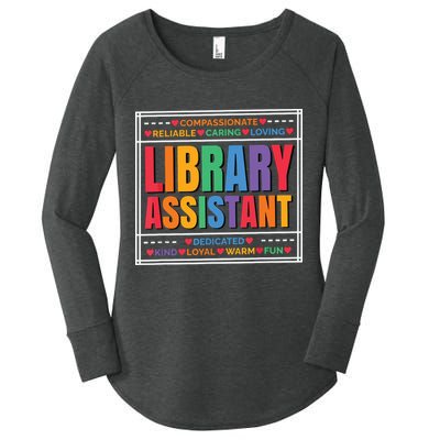 Librarian Assistant Library Women's Perfect Tri Tunic Long Sleeve Shirt