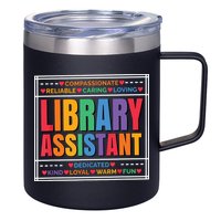 Librarian Assistant Library 12oz Stainless Steel Coffee Mug