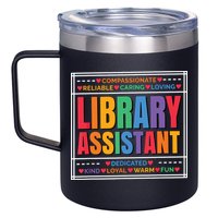 Librarian Assistant Library 12oz Stainless Steel Coffee Mug
