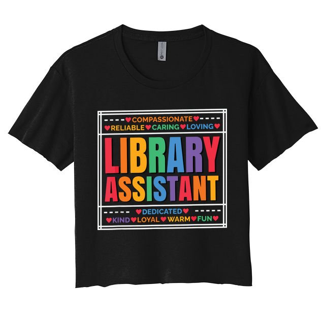 Librarian Assistant Library Crop Top