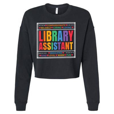 Librarian Assistant Library Cropped Pullover Crew