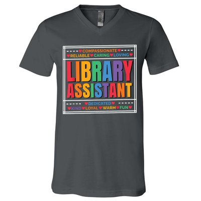 Librarian Assistant Library V-Neck T-Shirt