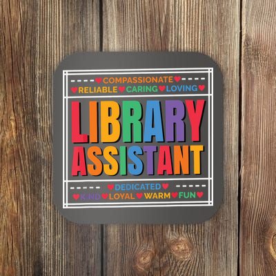 Librarian Assistant Library Coaster