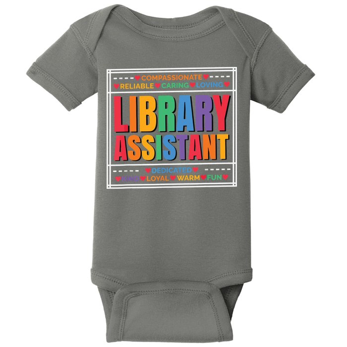 Librarian Assistant Library Baby Bodysuit