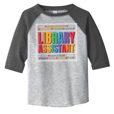 Librarian Assistant Library Toddler Fine Jersey T-Shirt