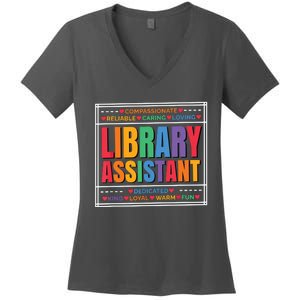 Librarian Assistant Library Women's V-Neck T-Shirt