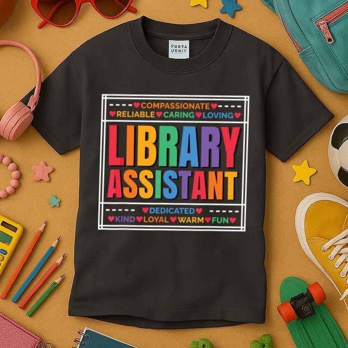 Librarian Assistant Library Kids T-Shirt