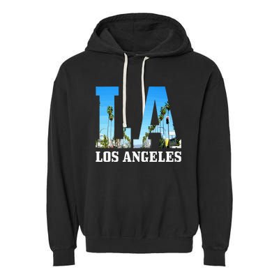 Los Angeles La Vintage California Los Angeles Garment-Dyed Fleece Hoodie