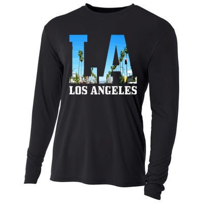 Los Angeles La Vintage California Los Angeles Cooling Performance Long Sleeve Crew