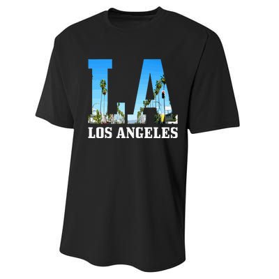 Los Angeles La Vintage California Los Angeles Performance Sprint T-Shirt