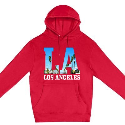 Los Angeles La Vintage California Los Angeles Premium Pullover Hoodie