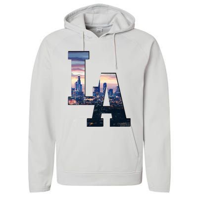 Los Angeles La Skyline Performance Fleece Hoodie