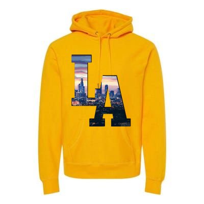 Los Angeles La Skyline Premium Hoodie