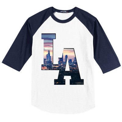 Los Angeles La Skyline Baseball Sleeve Shirt