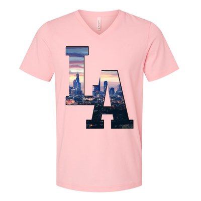 Los Angeles La Skyline V-Neck T-Shirt