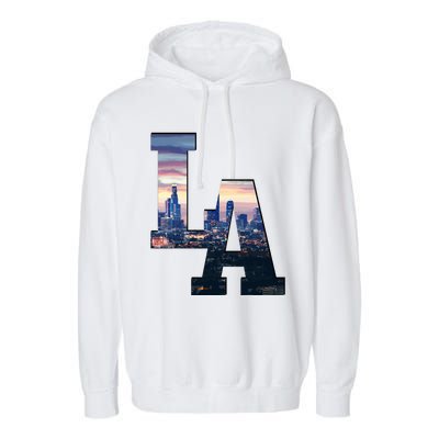 Los Angeles La Skyline Garment-Dyed Fleece Hoodie