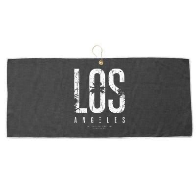 Los Angeles Large Microfiber Waffle Golf Towel