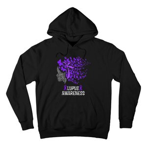 Lupus Awareness Lupus Purple Butterflies Hoodie