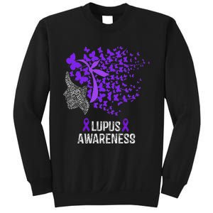 Lupus Awareness Lupus Purple Butterflies Sweatshirt