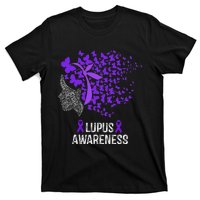 Lupus Awareness Lupus Purple Butterflies T-Shirt