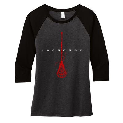 Lacrosse Apparel Lacrosse Women's Tri-Blend 3/4-Sleeve Raglan Shirt