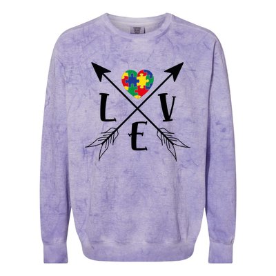 Love Arrows Colorblast Crewneck Sweatshirt