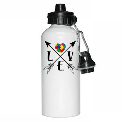 Love Arrows Aluminum Water Bottle 