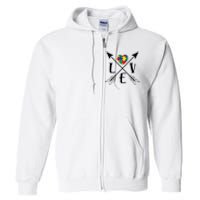 Love Arrows Full Zip Hoodie