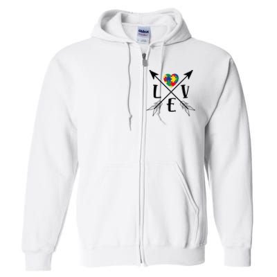 Love Arrows Full Zip Hoodie