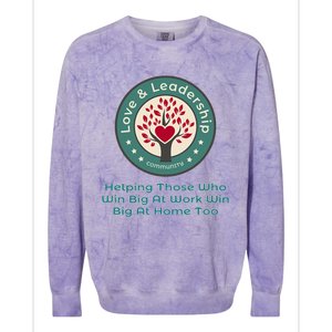 Love And Leadership Colorblast Crewneck Sweatshirt