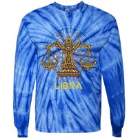 Libra Astrology Libra Born Horoscope Libra Cute Gift Tie-Dye Long Sleeve Shirt