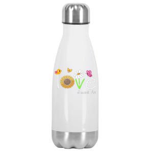 Love Aunt Life Cute Matching Family For Aunt Stainless Steel Insulated Water Bottle