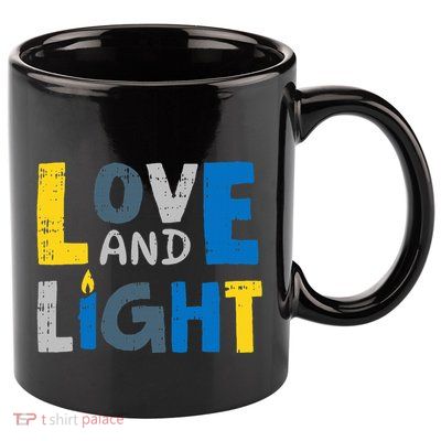 Love And Light Hanukkah Chanukah Jewish Holiday  11oz C Handle Ceramic Mug