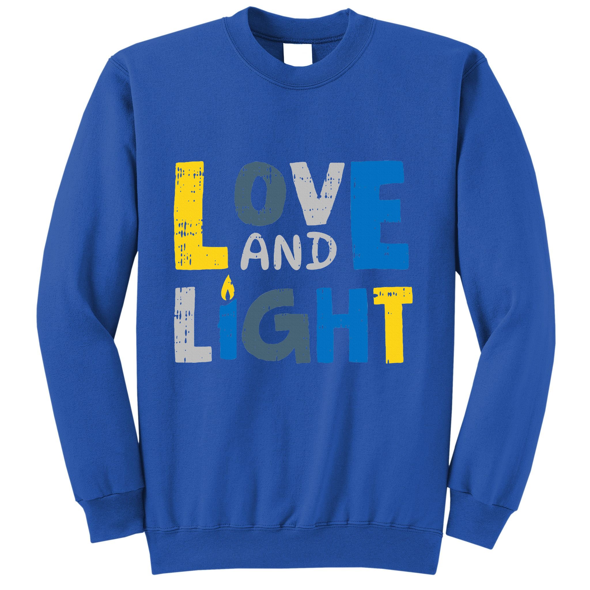 Love And Light Hanukkah Chanukah Jewish Holiday  Sweatshirt