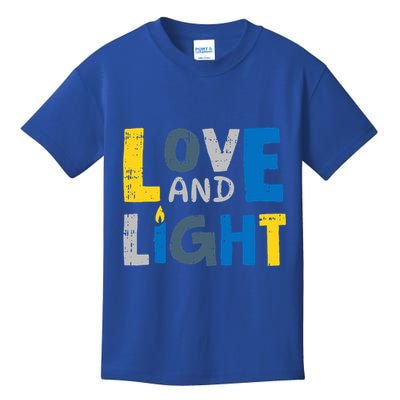 Love And Light Hanukkah Chanukah Jewish Holiday  Kids T-Shirt