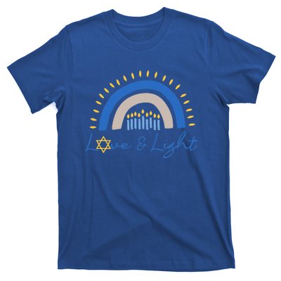 Love and Light Hanukkah Jew Menorah Jewish Chanukah  T-Shirt