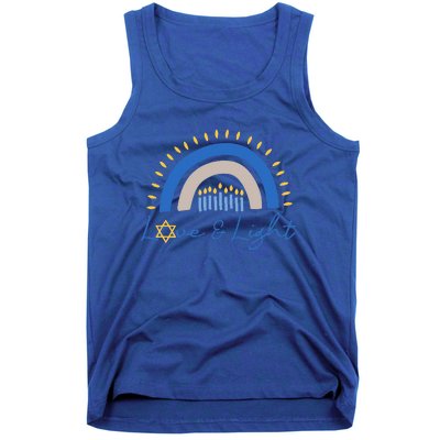 Love and Light Hanukkah Jew Menorah Jewish Chanukah  Tank Top