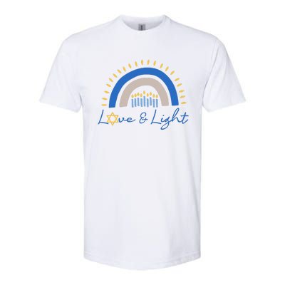 Love and Light Hanukkah Jew Menorah Jewish Chanukah  Softstyle CVC T-Shirt