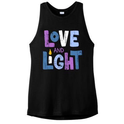 Love And Light Hanukkah Ladies PosiCharge Tri-Blend Wicking Tank