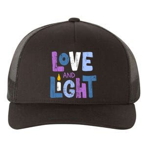 Love And Light Hanukkah Yupoong Adult 5-Panel Trucker Hat