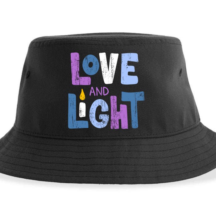 Love And Light Hanukkah Sustainable Bucket Hat